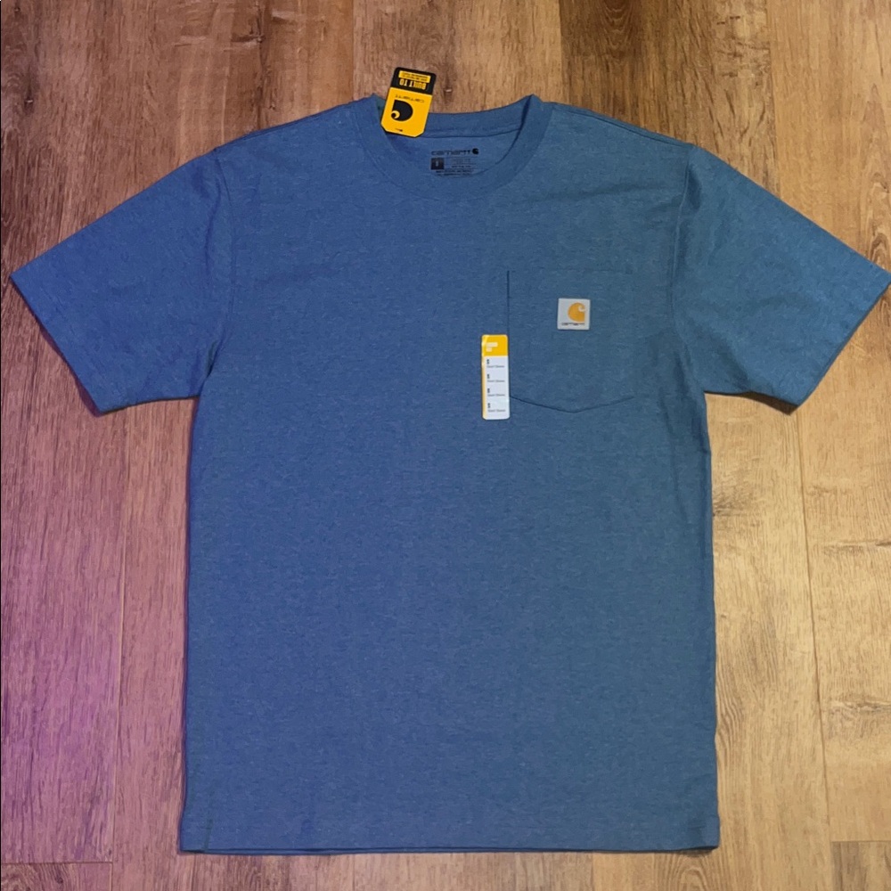 Carhartt Men's Heather Blue Short Sleeve Tee